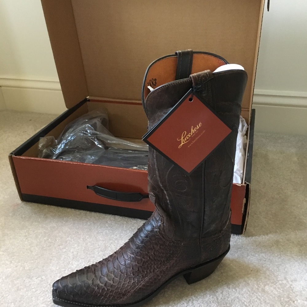 Python Western Boots